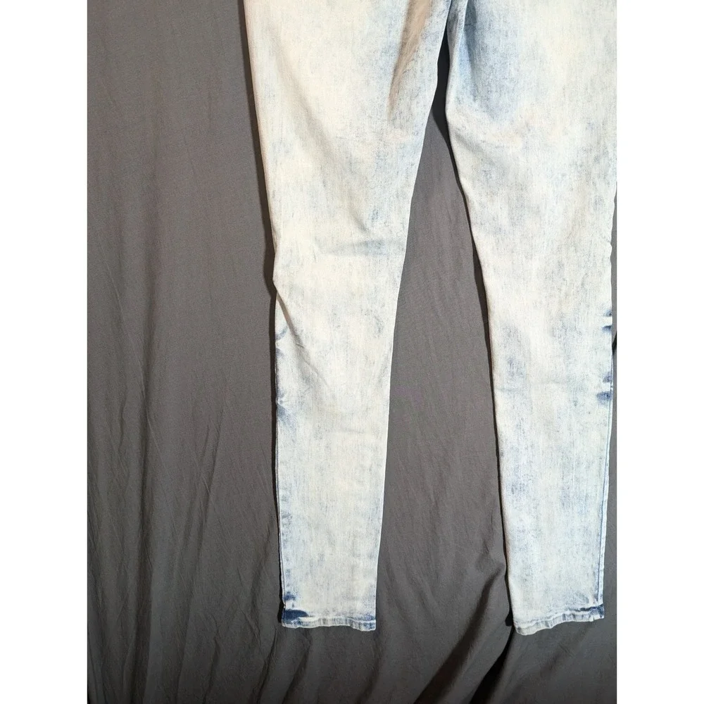 RUE 21 PREMIUM Mens Acid‎ Wash Distressed Skinny Jeans Size 30x32